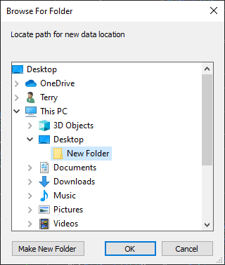 Set Data Path